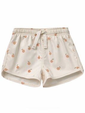 Boys Quincy Mae Swim Trunks - Oranges. Size: 4-5Y